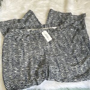 Black & white flared pants plus size 2XL